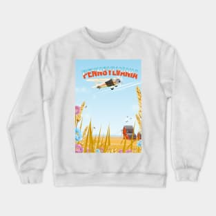 Pennsylvania Rural travel poster Crewneck Sweatshirt